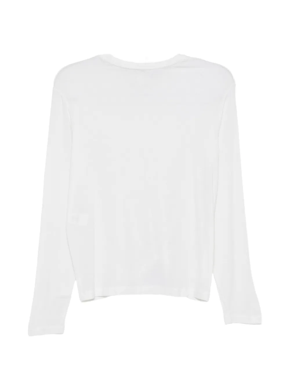 Alysi T-shirt met geknoopt detail en lange mouwen Wit