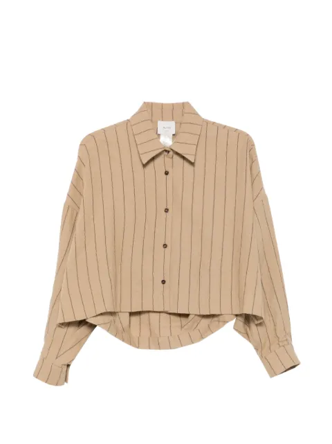 Alysi pinstripe-pattern cropped shirt
