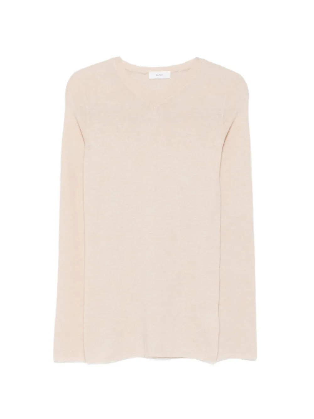 Grifoni V-neck long-sleeve jumper