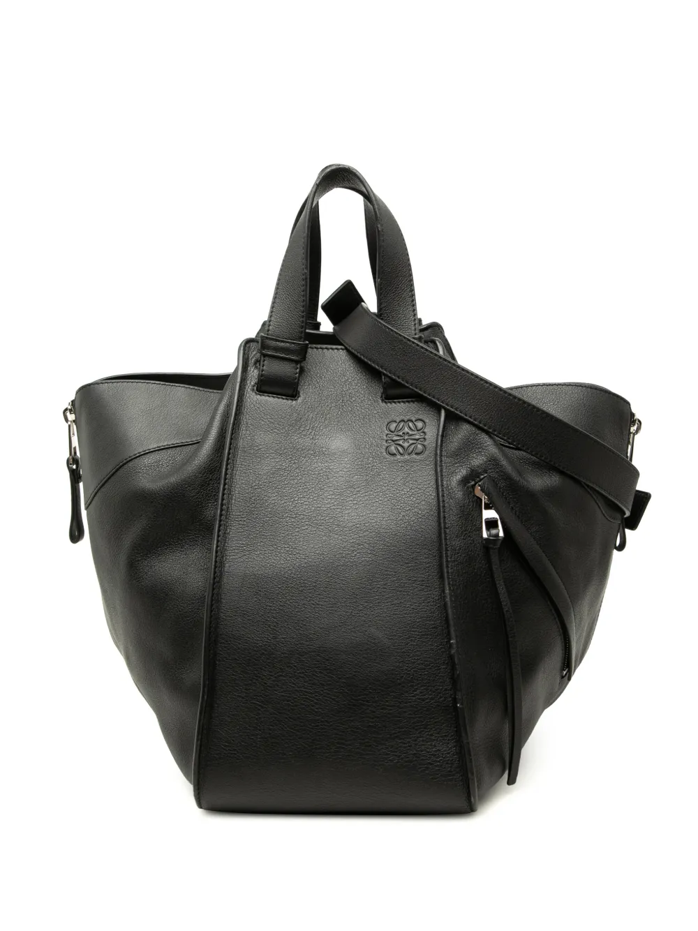 Loewe Pre-Owned 2016 Medium Leather Hammock satchel - Schwarz