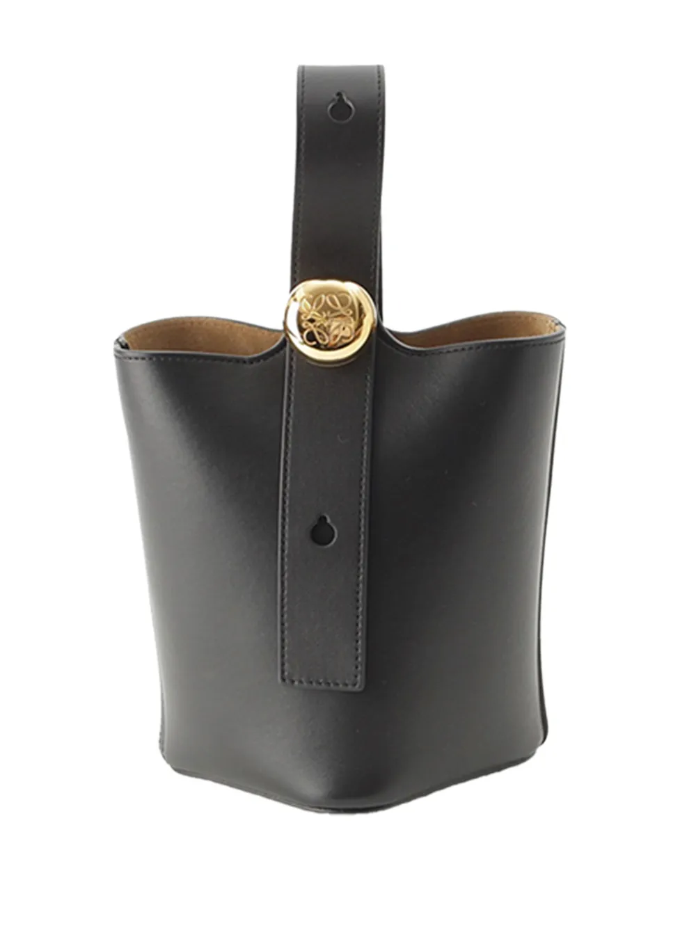 Loewe Pre-Owned 2010-2026 Mini Calfskin Pebble Bucket Bag satchel - Schwarz