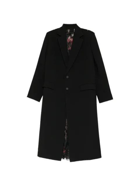 Quetsche notched-lapels single-breasted coat