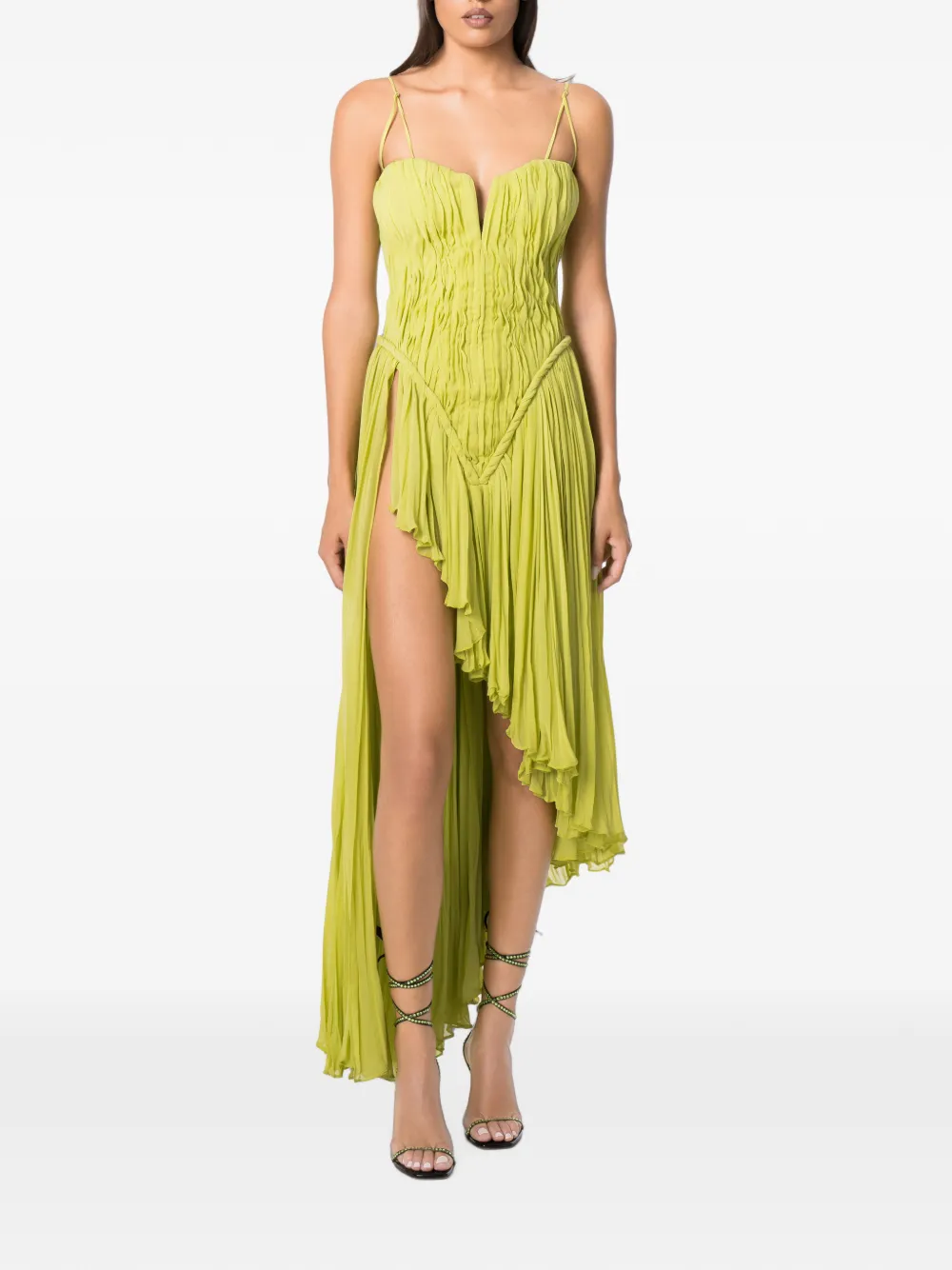 NORINA ST Alice ruched asymmetric maxi dress