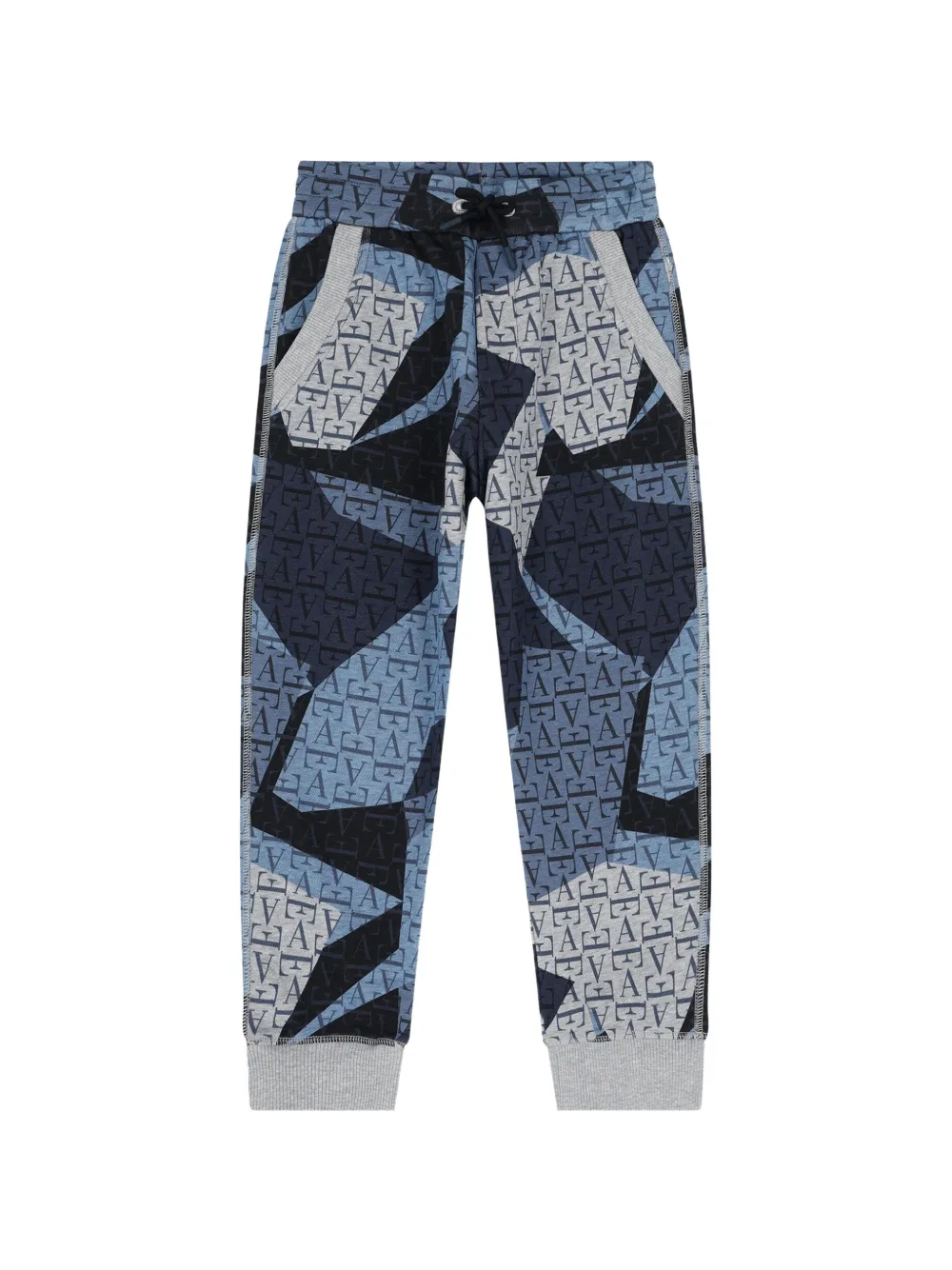 Emporio Armani Kids logo-print track pants - Blu