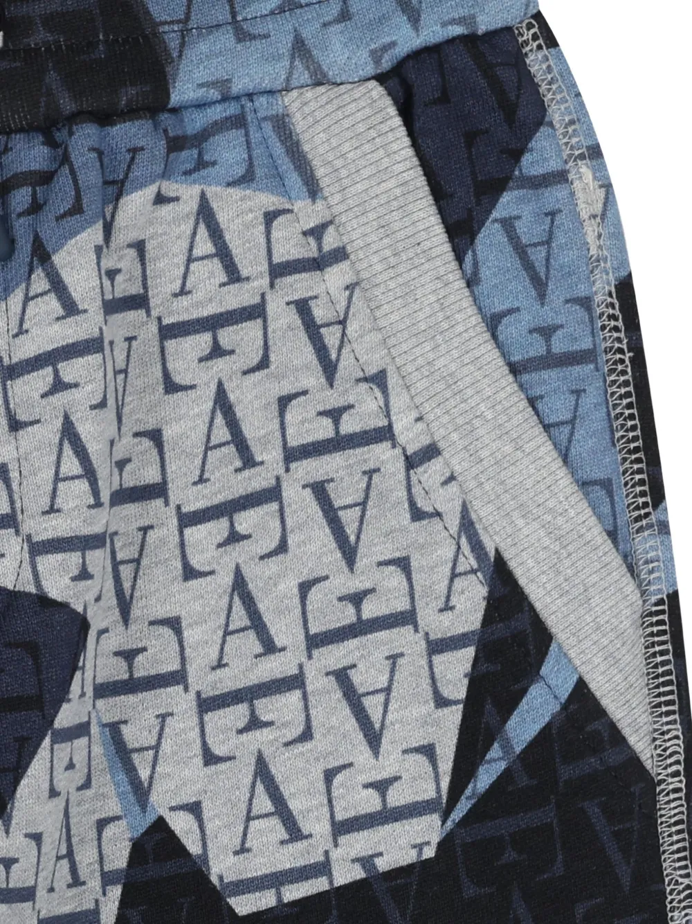 Emporio Armani Kids Trainingsbroek met logoprint Blauw