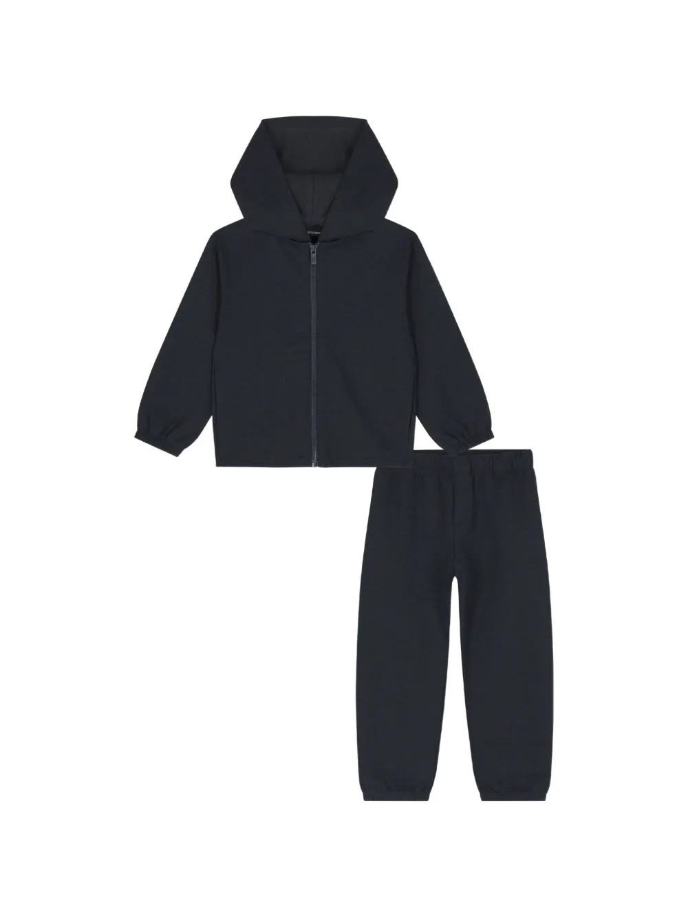 Emporio Armani Kids Tuta sportiva con zip e cappuccio - Blu