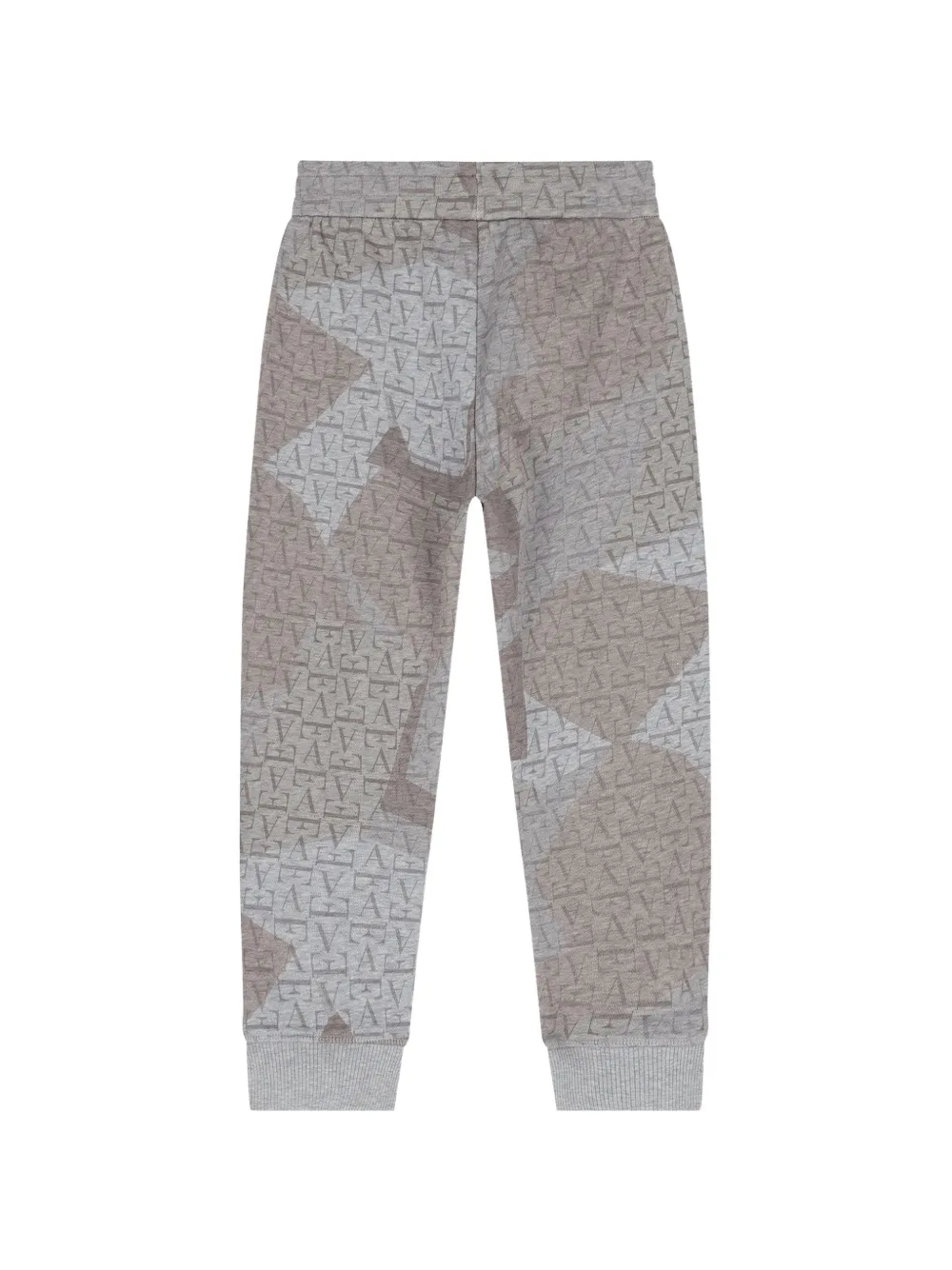 Emporio Armani Kids Trainingsbroek met monogramprint Grijs