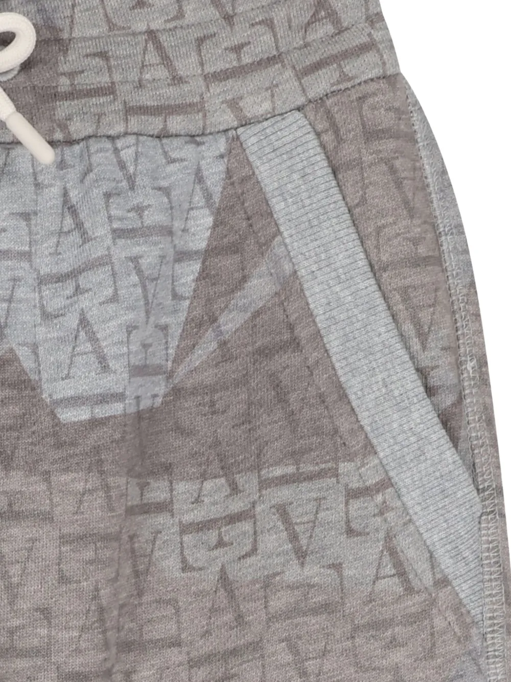 Emporio Armani Kids Trainingsbroek met monogramprint Grijs