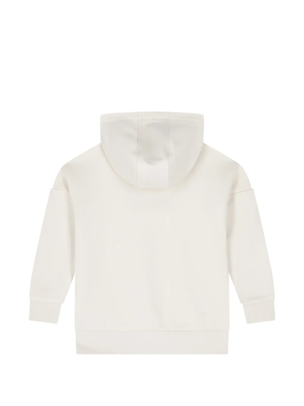 BOSS Kidswear Hoodie met abstracte print Beige