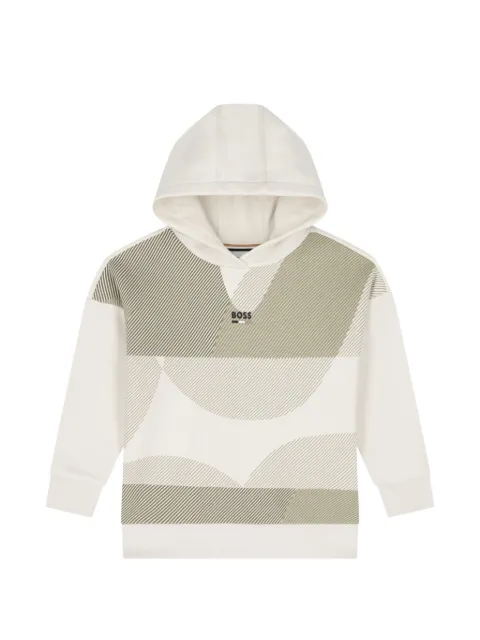 BOSS Kidswear abstract-print hoodie