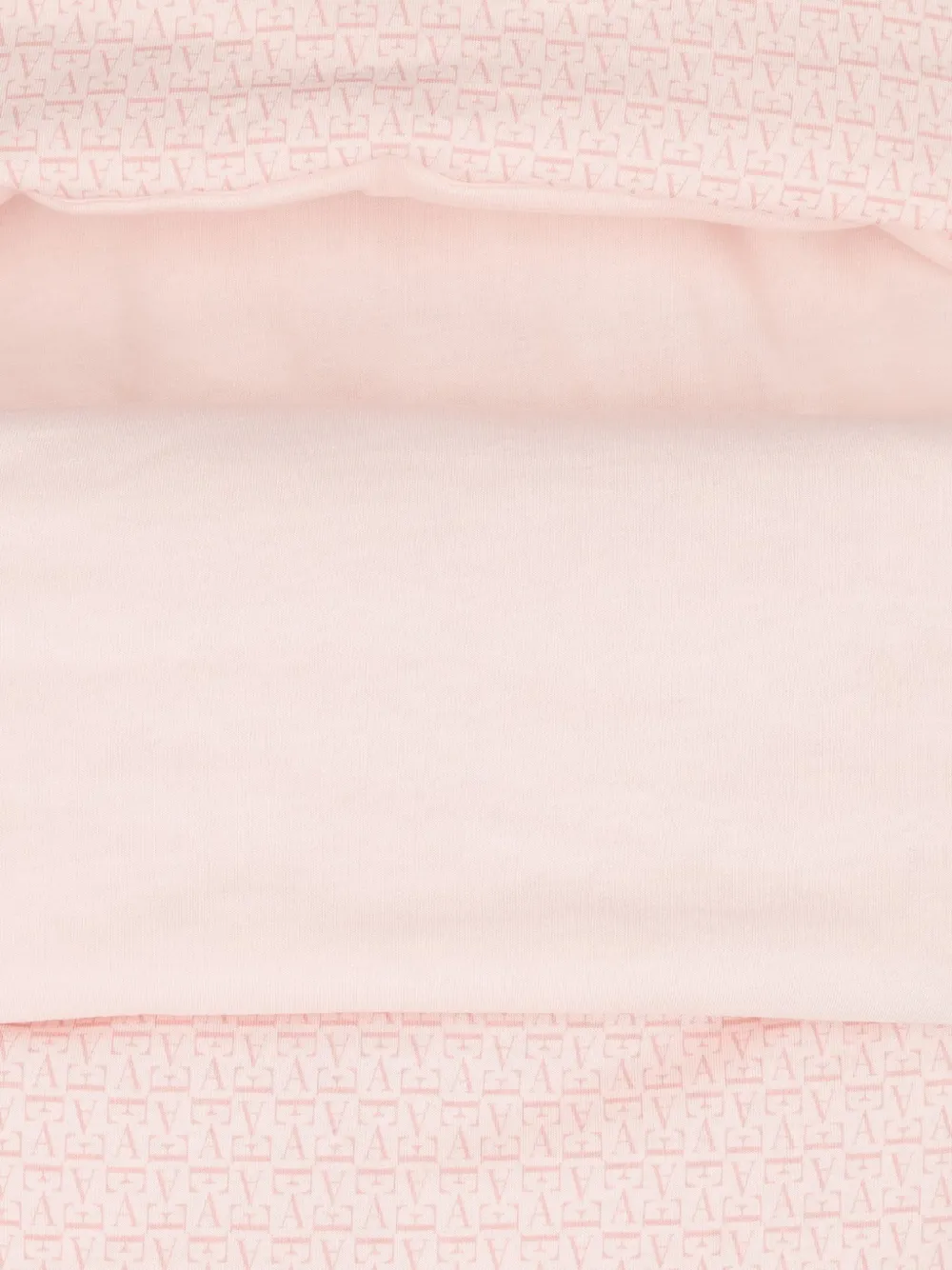 Emporio Armani Kids Gewatteerde slaapzak met logo-patroon Roze