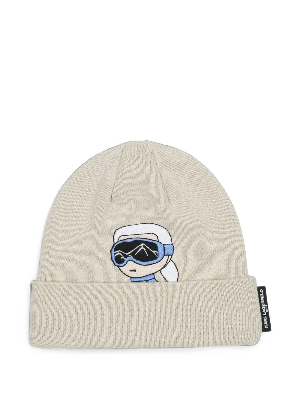 Karl Lagerfeld Kids Berretto Ikonik Karl con applicazione - Toni neutri