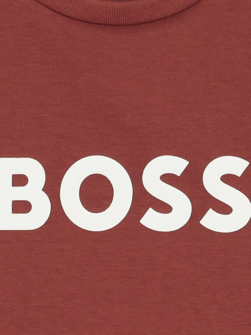 BOSS Kidswear T-shirt met logoprint Rood