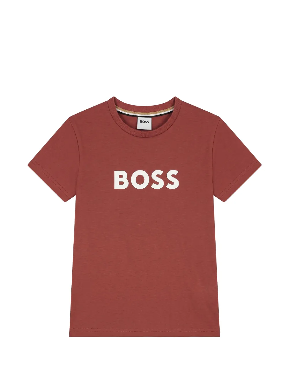 BOSS Kidswear logo-print T-shirt - Rosso