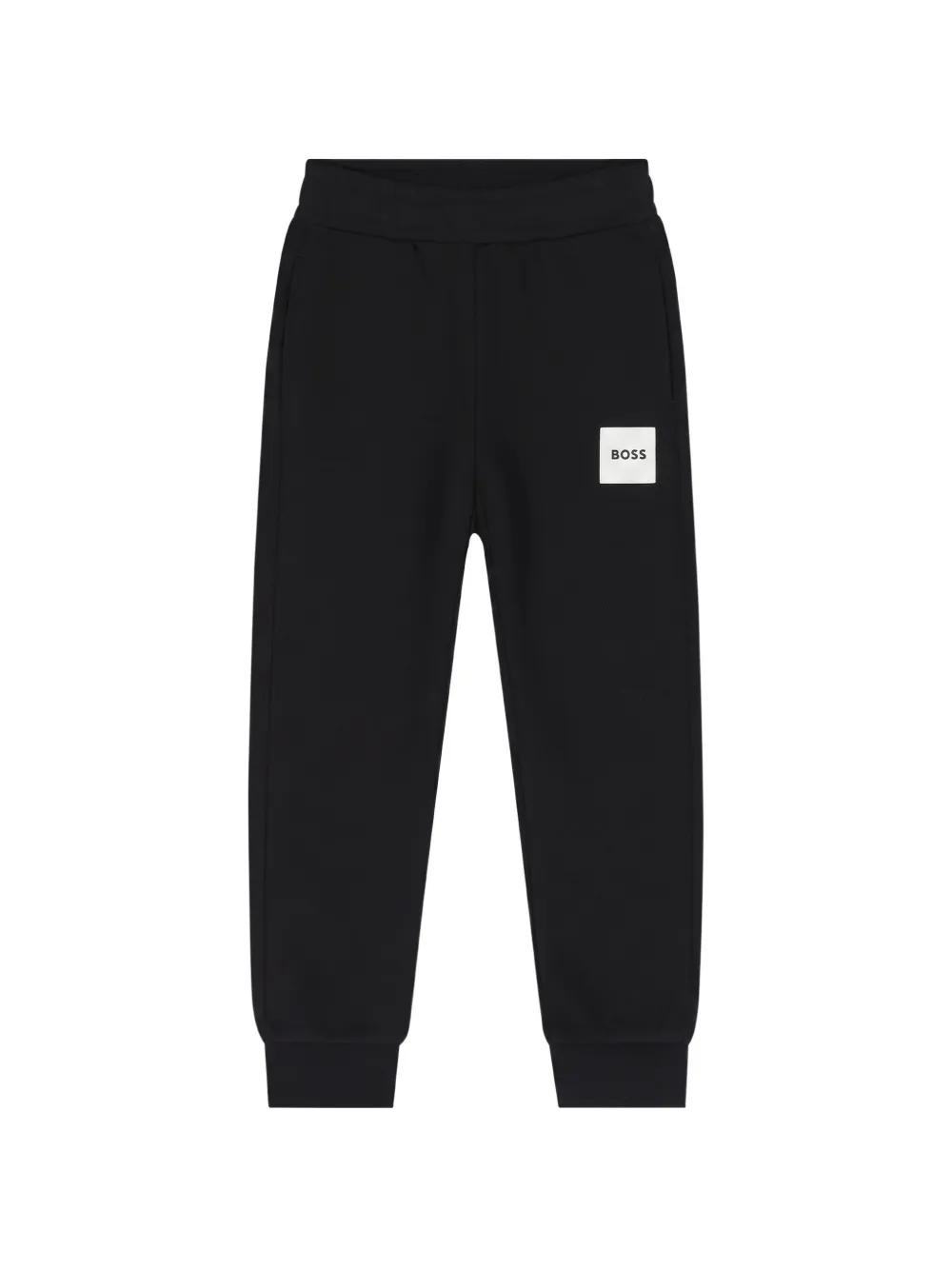 BOSS Kidswear logo-patch track pants - Nero