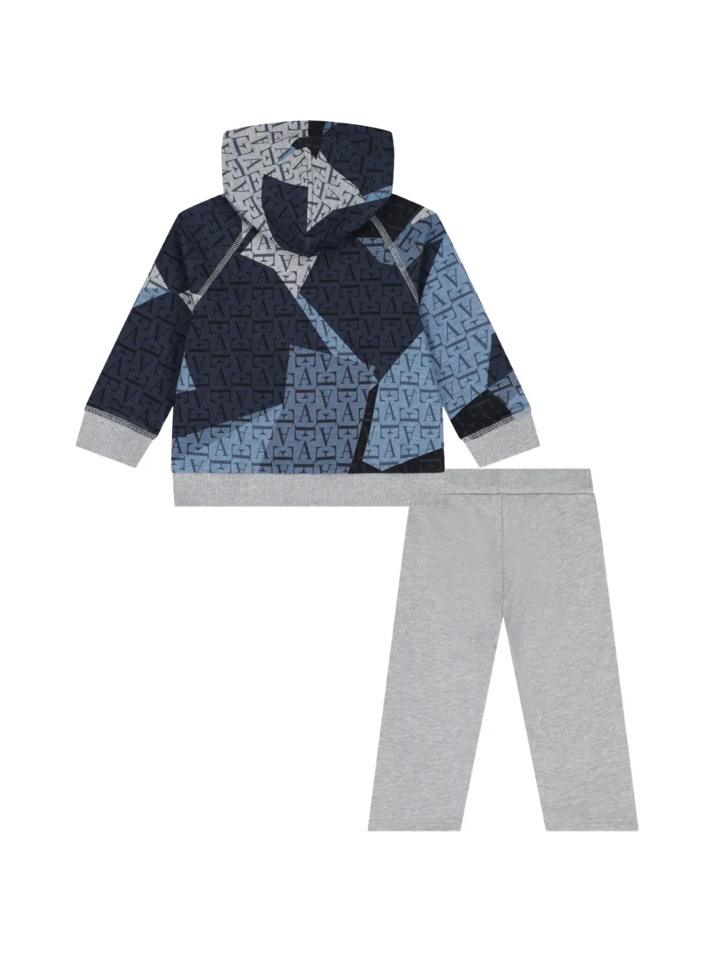 Emporio Armani Kids Trainingspak met logoprint Blauw