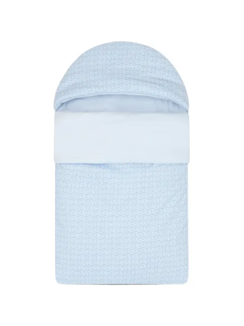 Emporio Armani Kids monogram-print hooded sleep bag