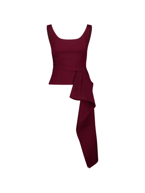 Roland Mouret драпированный топ с широкими бретелями