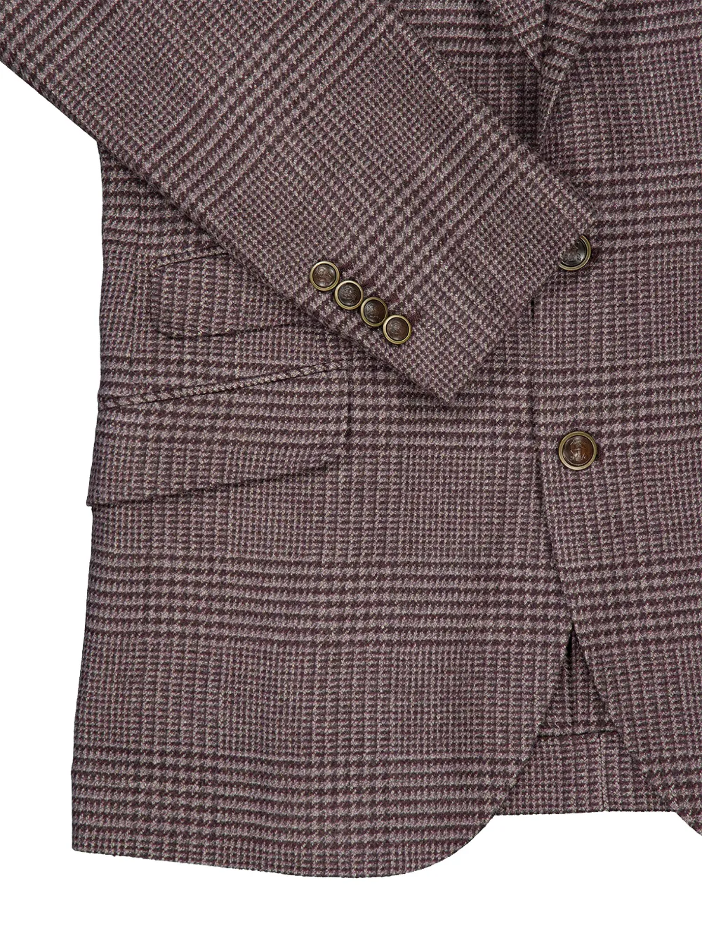 Brunello Cucinelli Geruite blazer Bruin