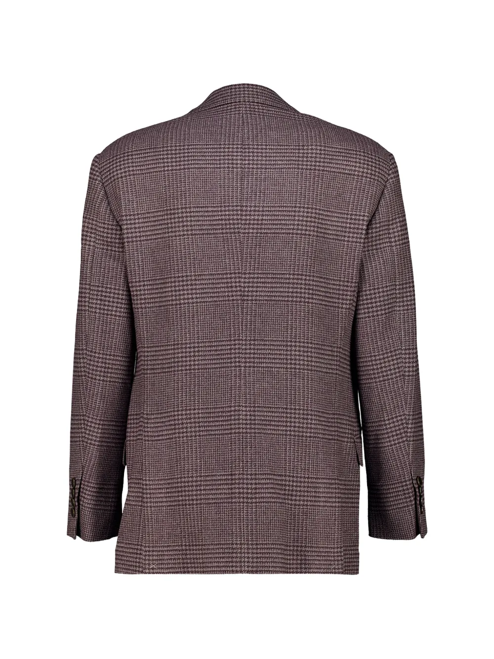 Brunello Cucinelli Geruite blazer Bruin