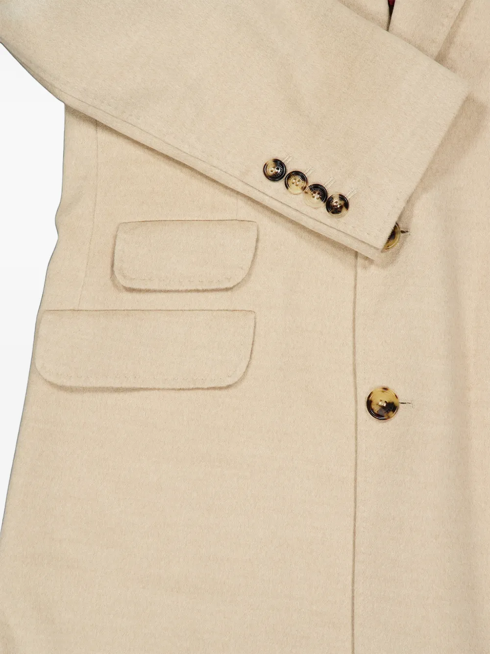 Brunello Cucinelli lightweight virgin wool cloth coat Beige