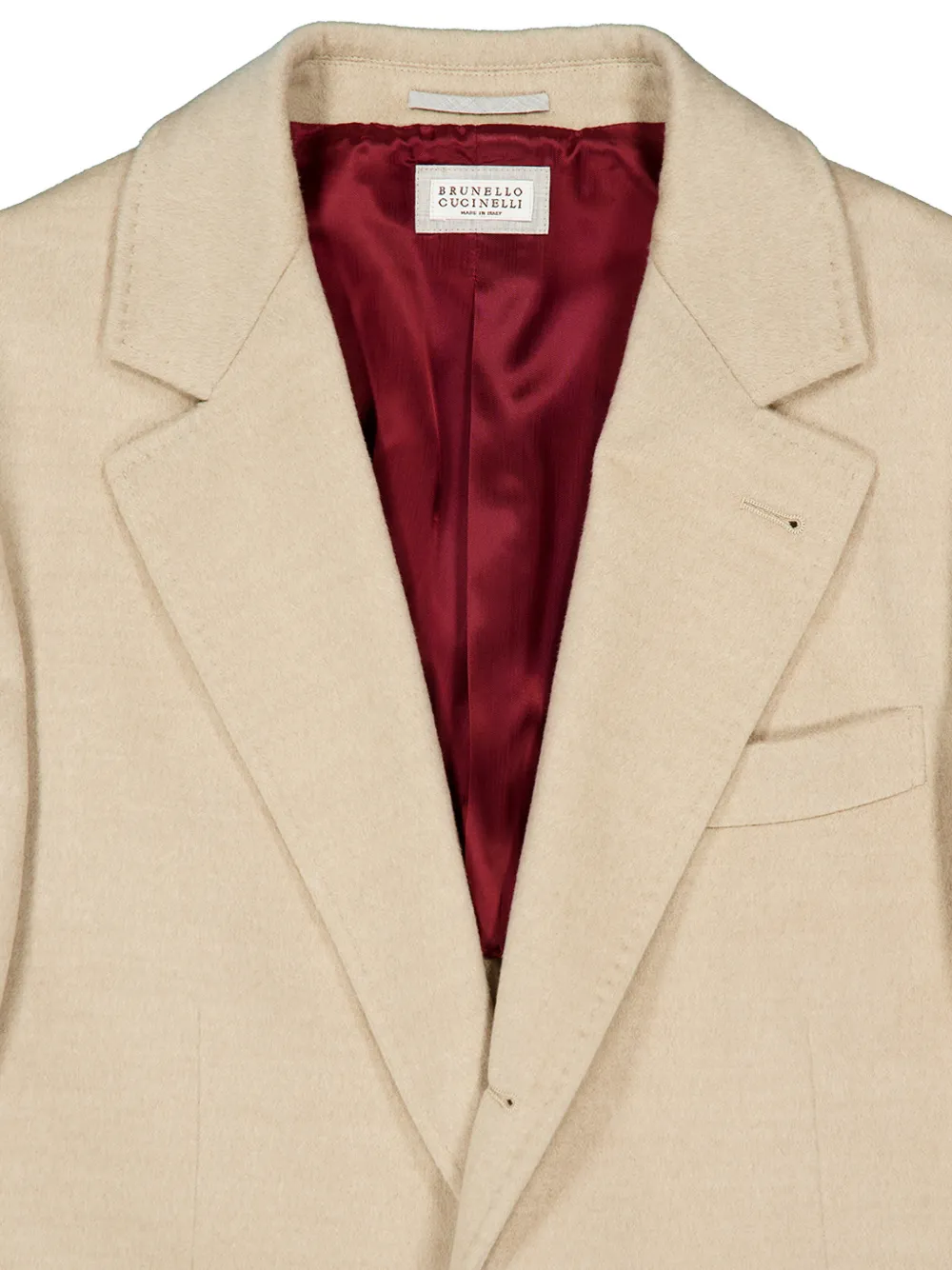 Brunello Cucinelli lightweight virgin wool cloth coat Beige