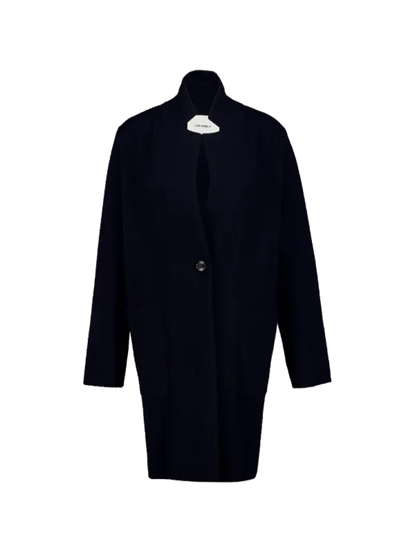 Lisa Yang Anni Cashmere Cardi-coat in Blue