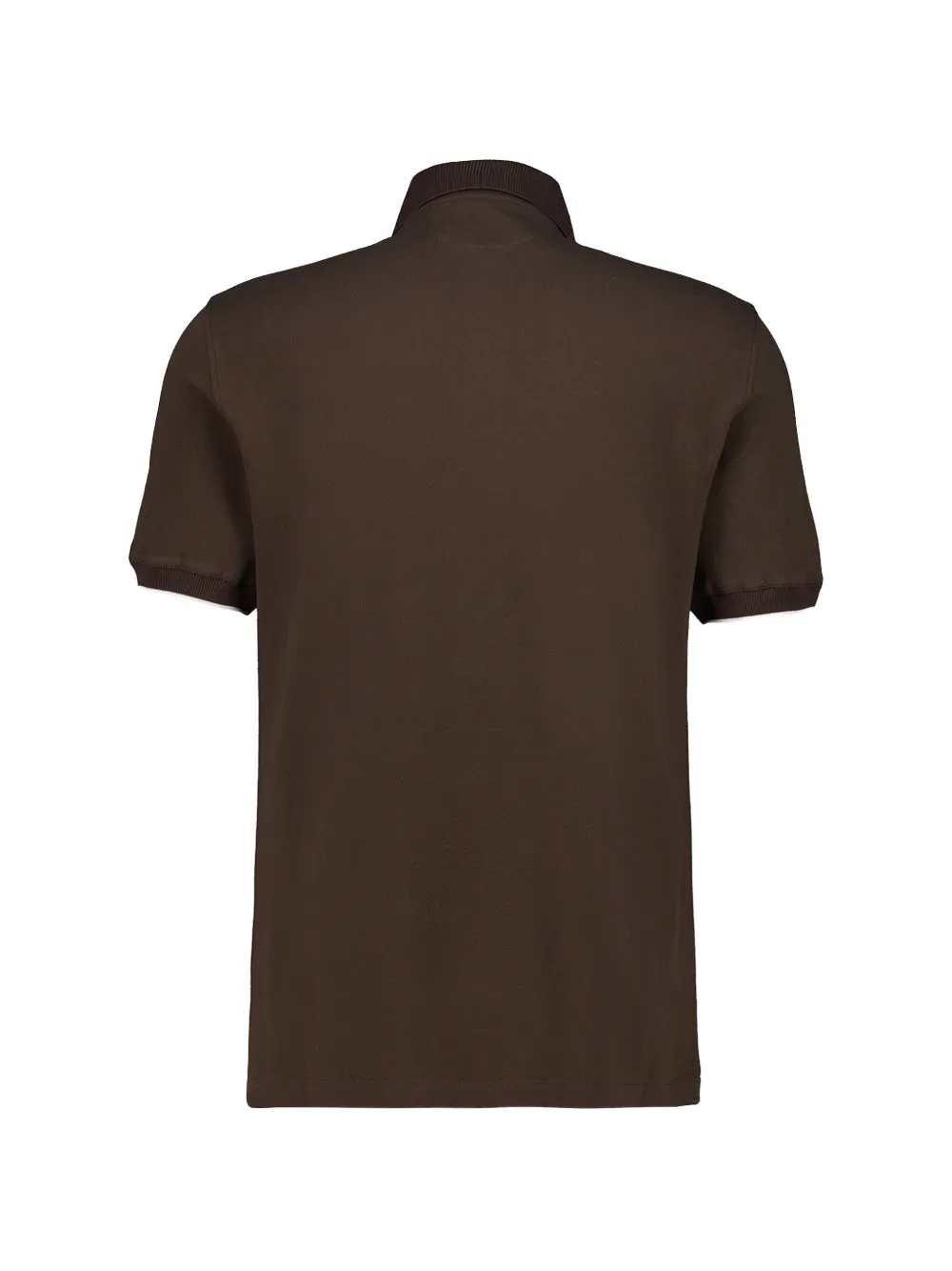 Brunello Cucinelli Piqué poloshirt met geborduurd logo Bruin