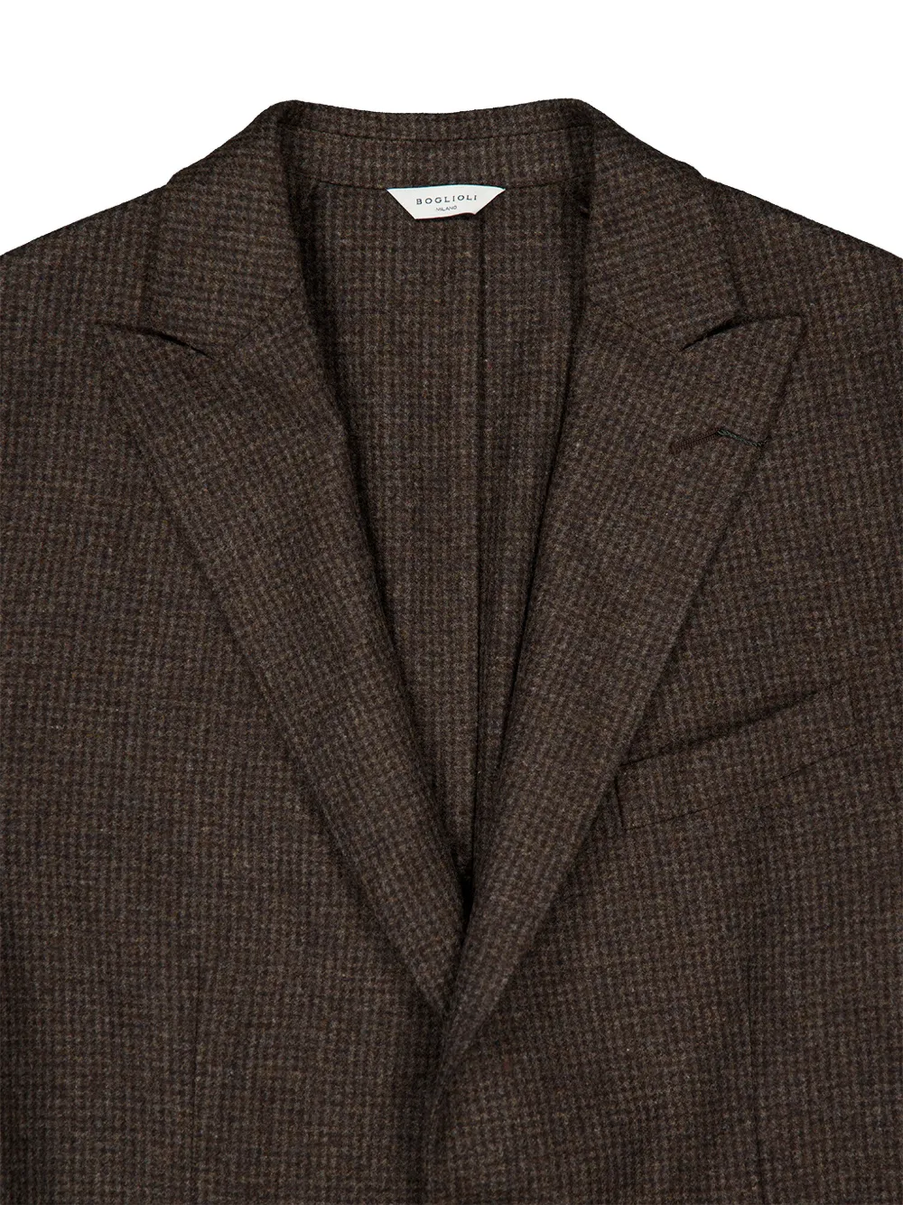 Boglioli Blazer met enkele rij knopen Bruin