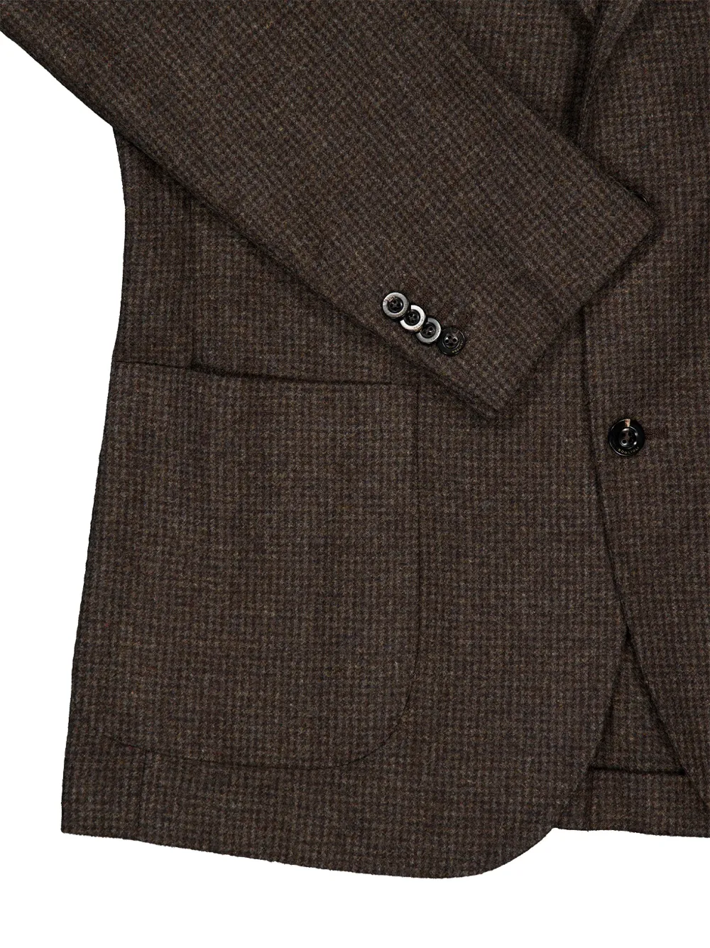 Boglioli Blazer met enkele rij knopen Bruin