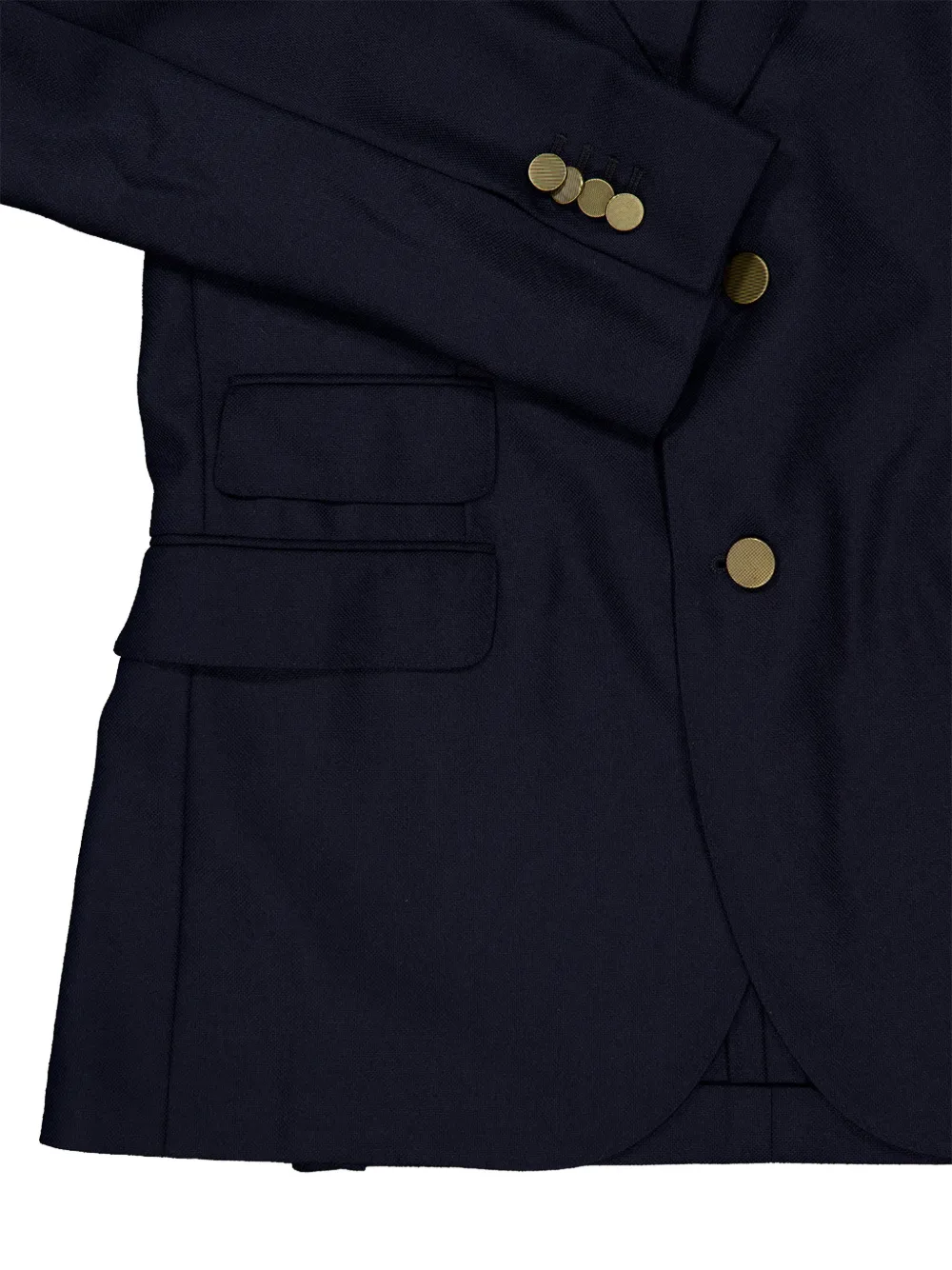 Boglioli Wollen blazer met enkele rij knopen Blauw
