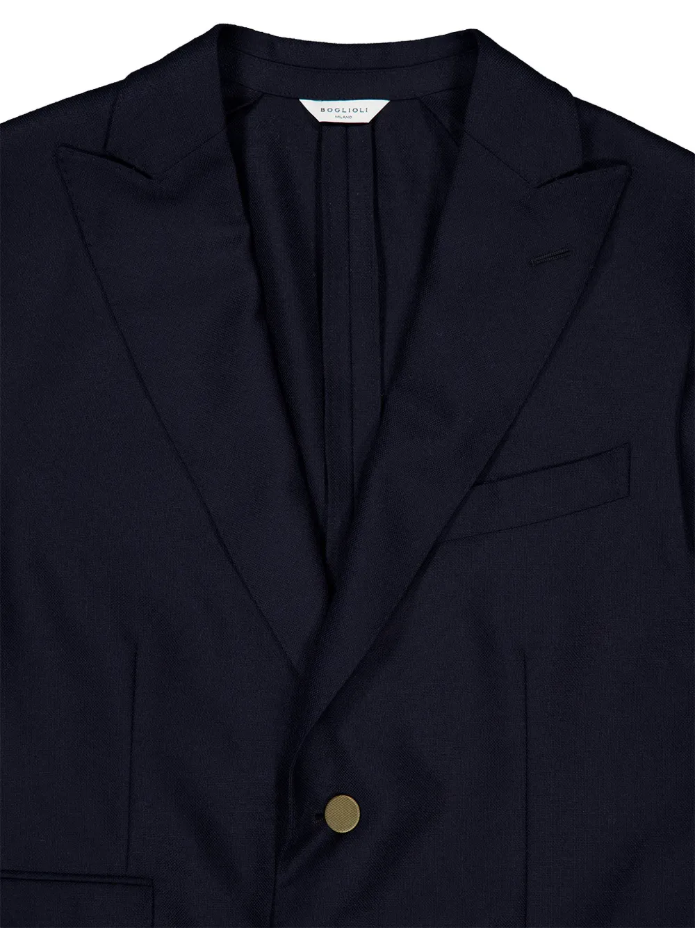 Boglioli Wollen blazer met enkele rij knopen Blauw
