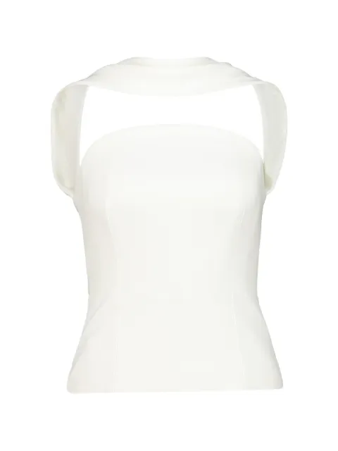Roland Mouret blusa con pañuelo en el cuello