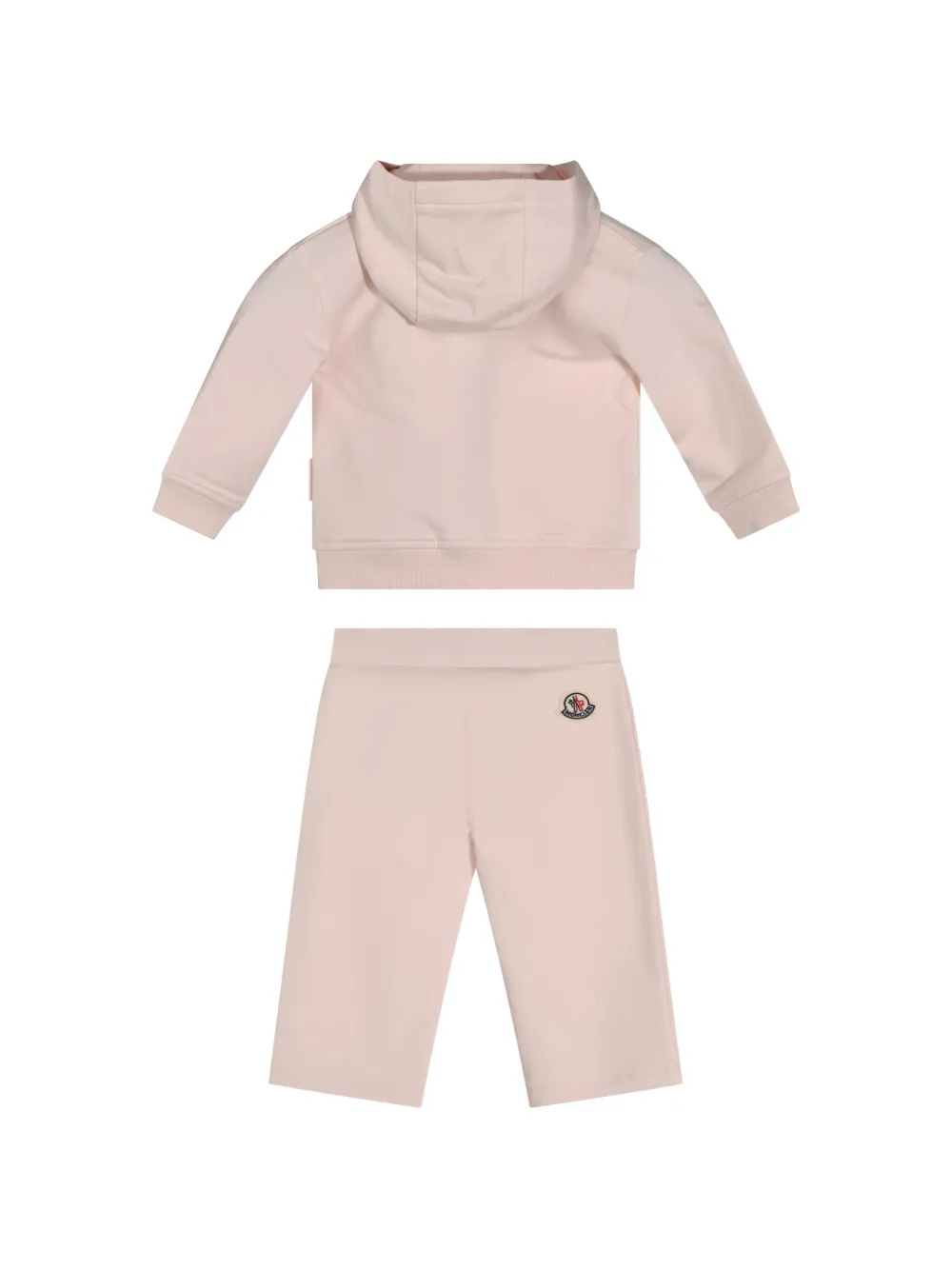 Moncler Enfant Trainingspak met fleece zak en geborduurd logo Roze