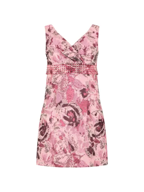 John Richmond floral-jacquard mini dress