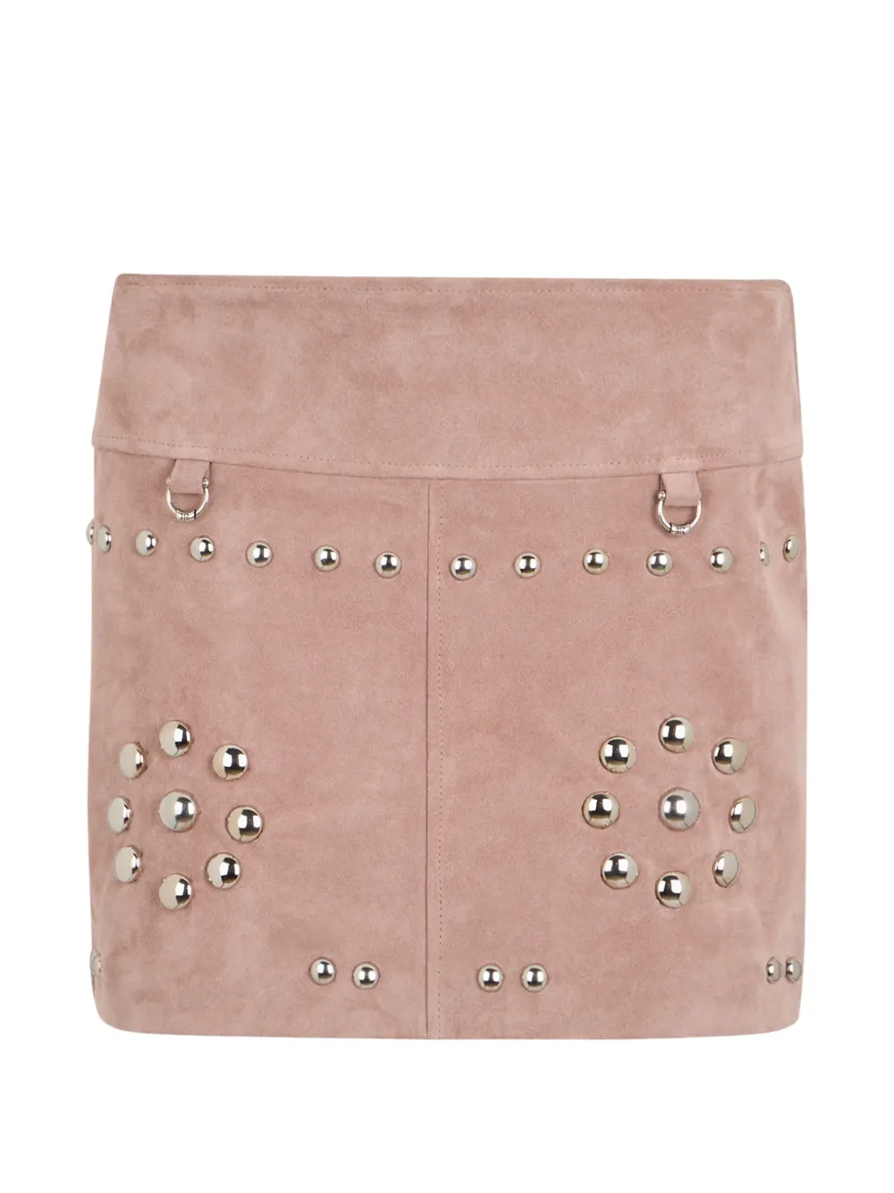 John Richmond stud-embellished suede mini skirt