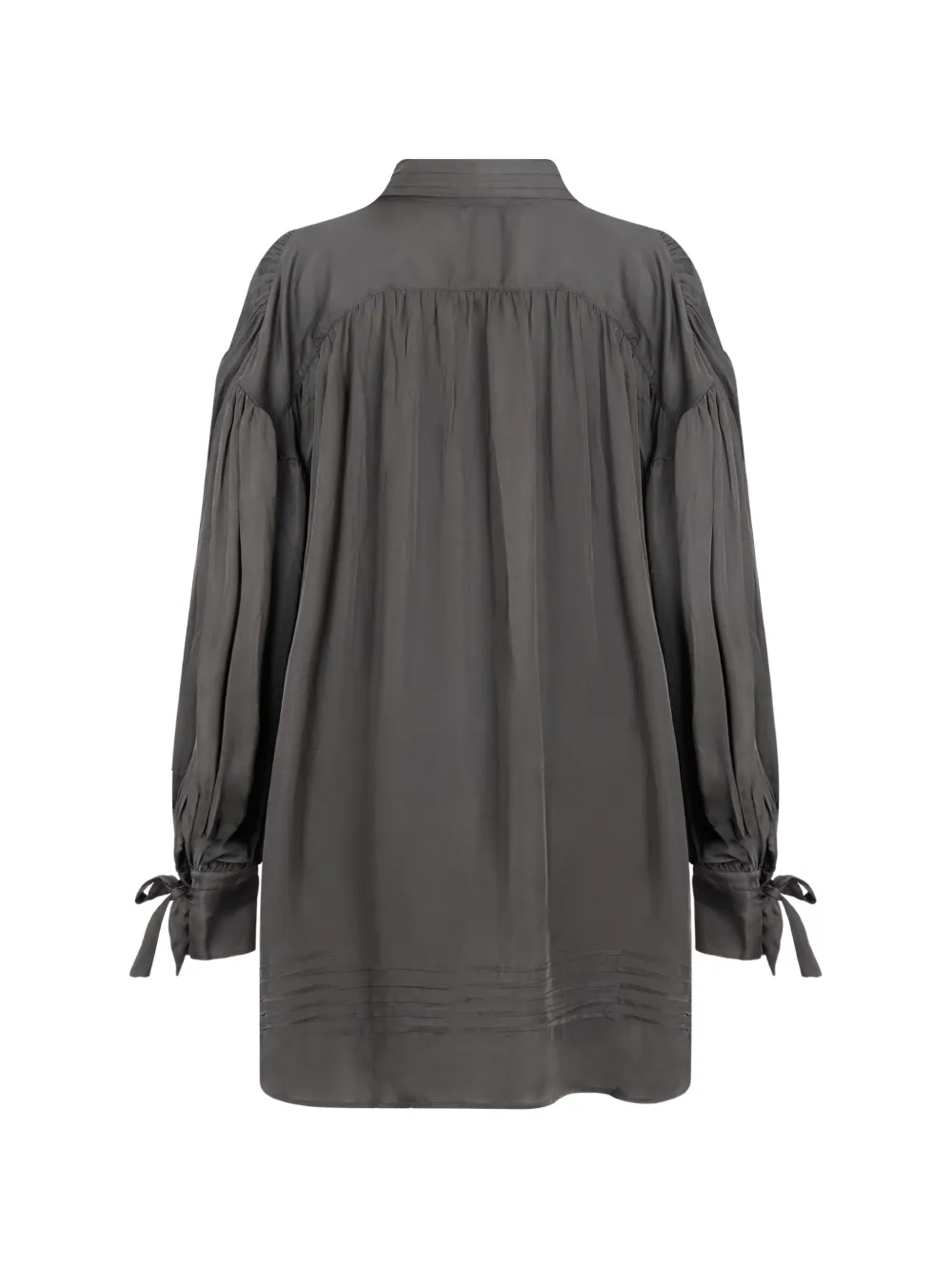 John Richmond Blouse met kanten kraag en gestrikte afwerking Zwart