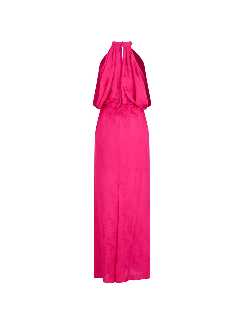 John Richmond Maxi-jurk met jacquard-patroon en strikkraag Roze