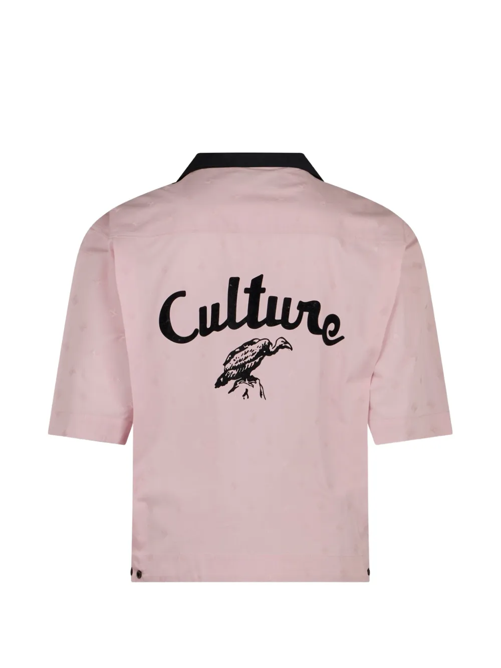 John Richmond Overhemd met geborduurd logo en contrasterende kraag Roze