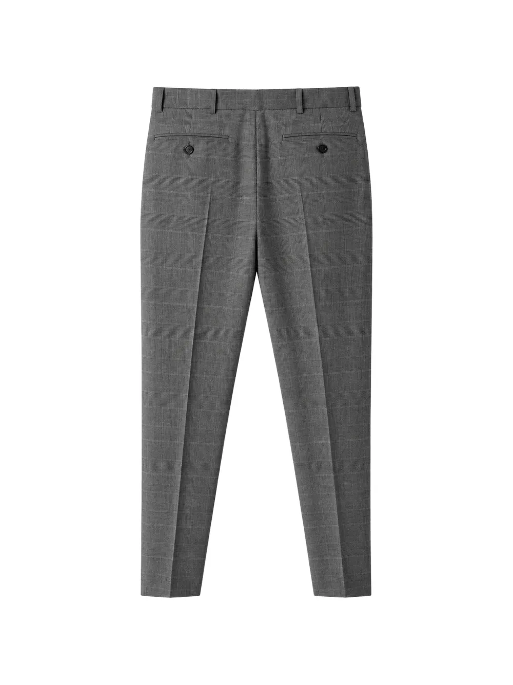 John Richmond Prince of Wales check pleated trousers Grijs