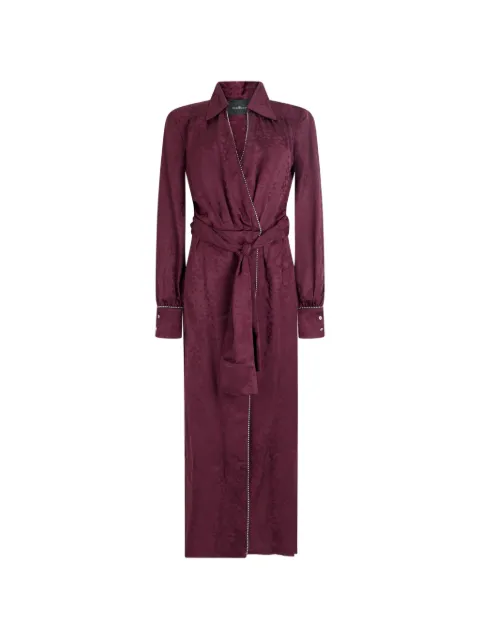 John Richmond jacquard-patterned rhinestone-embellished maxi dress
