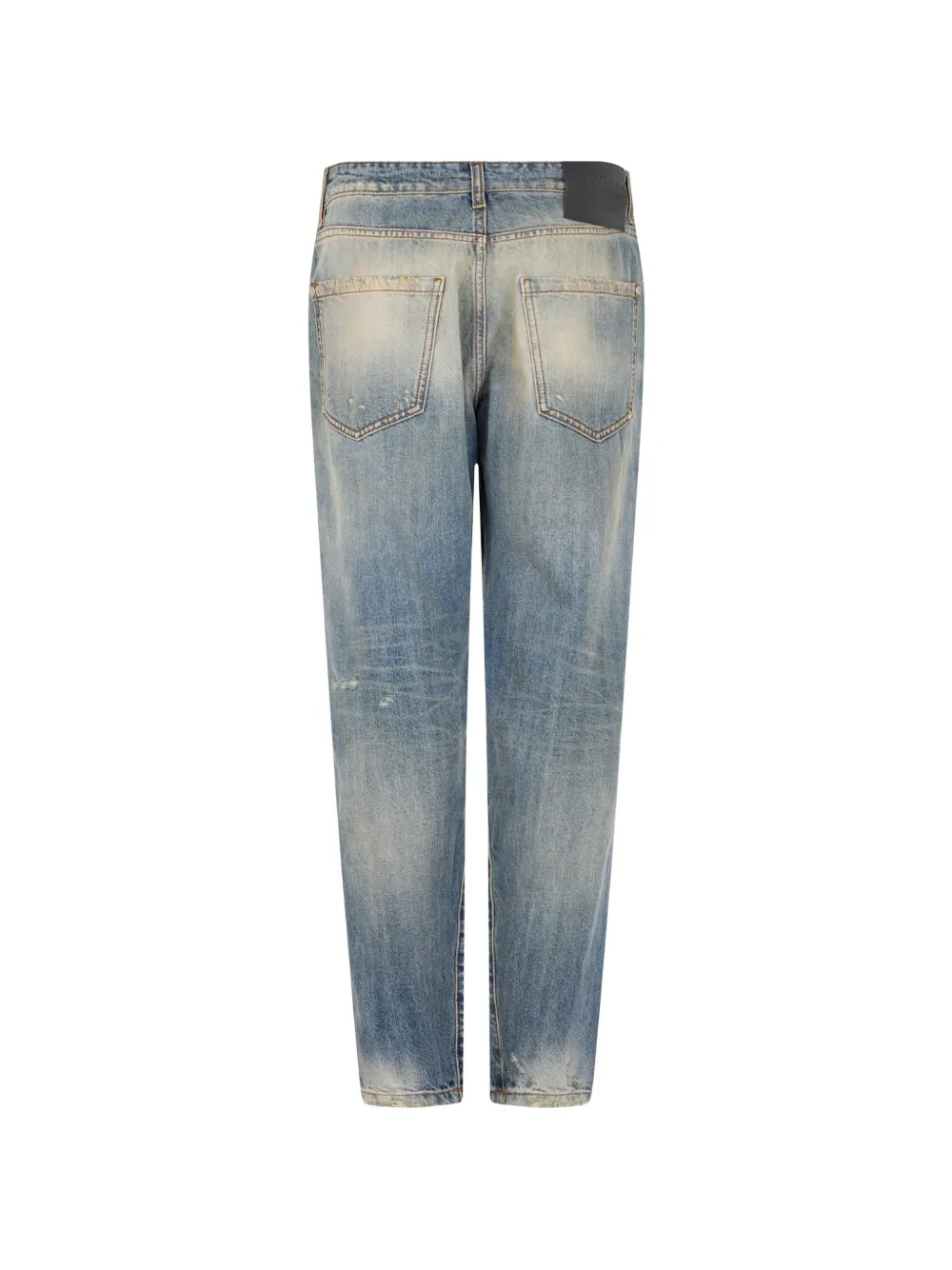 John Richmond Gerafelde jeans met vervaagd effect Blauw