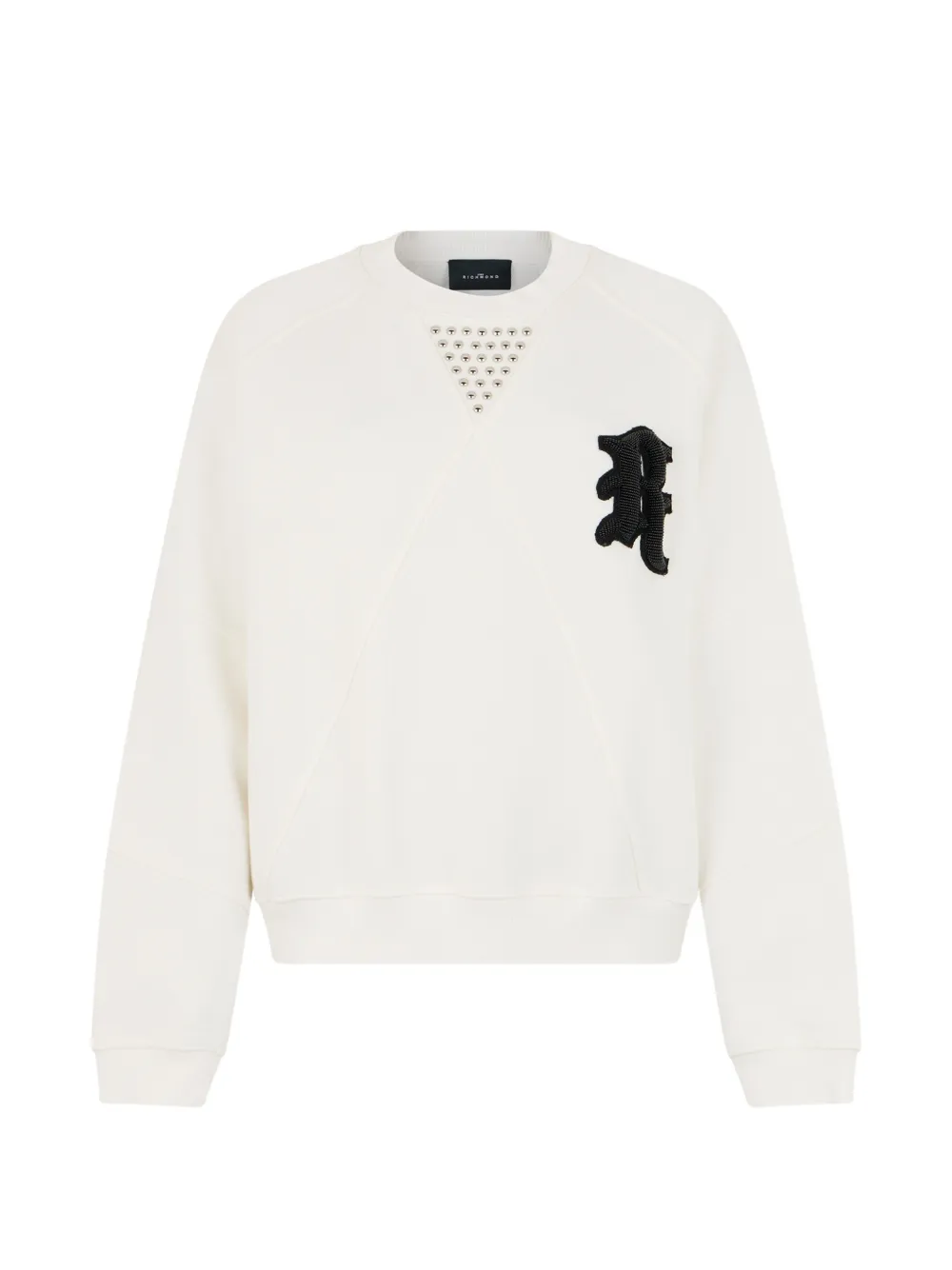 John Richmond Sweatshirt mit Logo-Patch - Nude