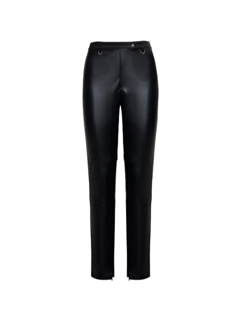 John Richmond leather slim-fit trousers