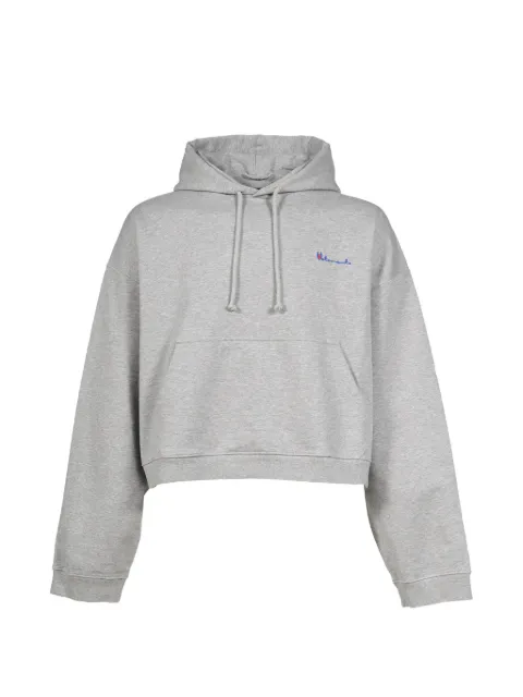 VETEMENTS hoodie crop à logo brodé