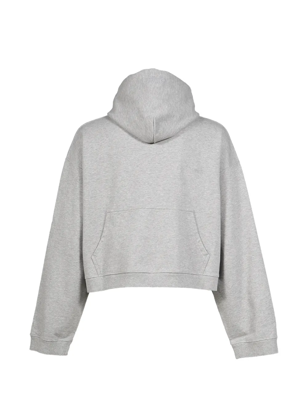 VETEMENTS Athletic hoodie met trekkoord en geborduurd logo Grijs
