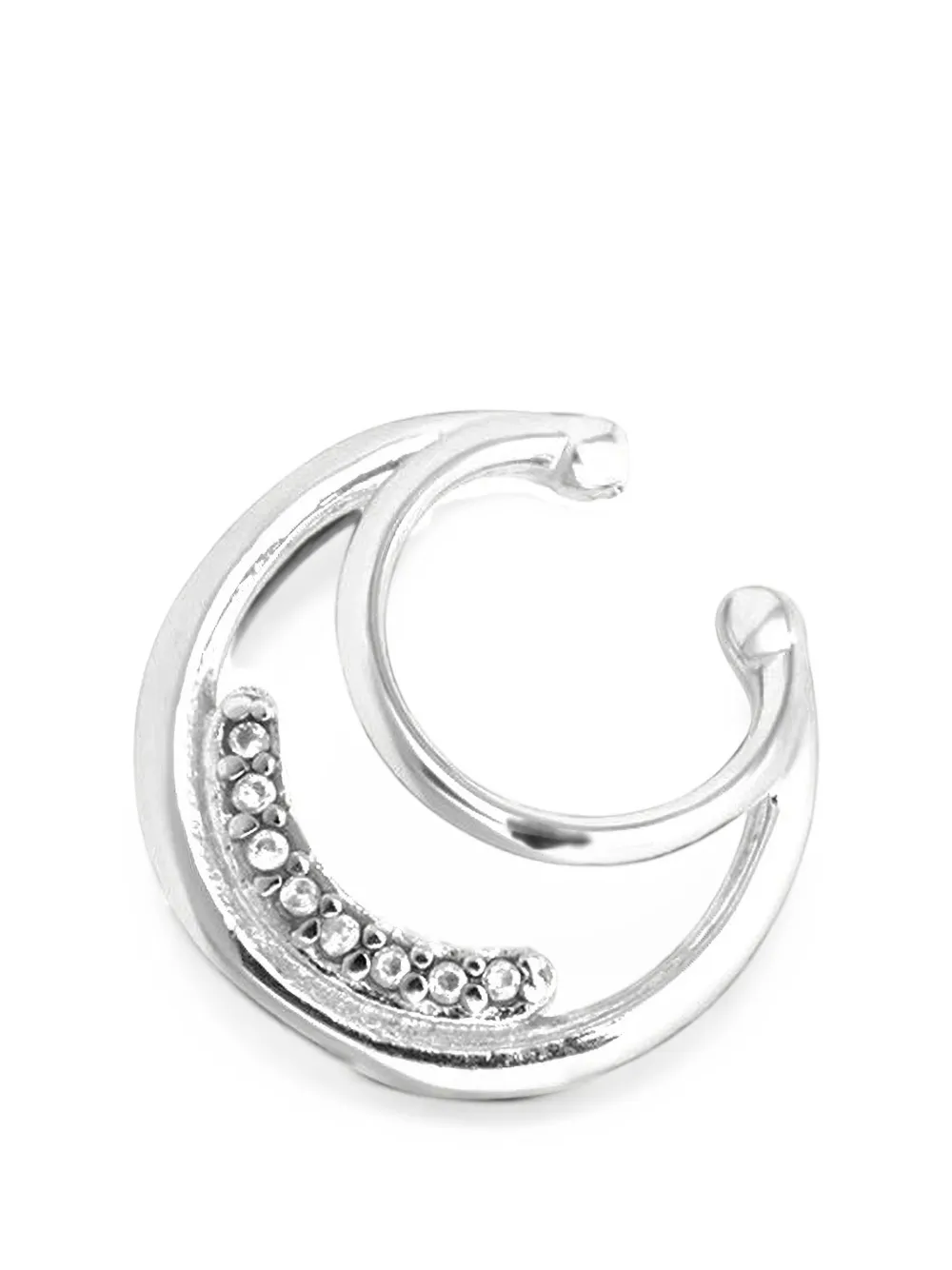 YPARIS Maris G crescent-shape ear cuff - Argento