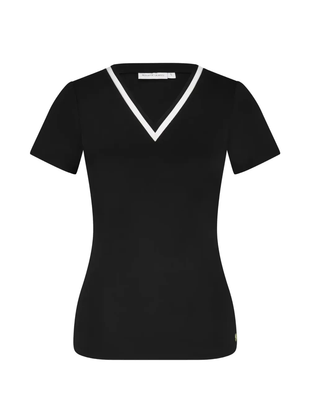 HOUSE OF GRAVITY contrast-trim V-neck T-shirt