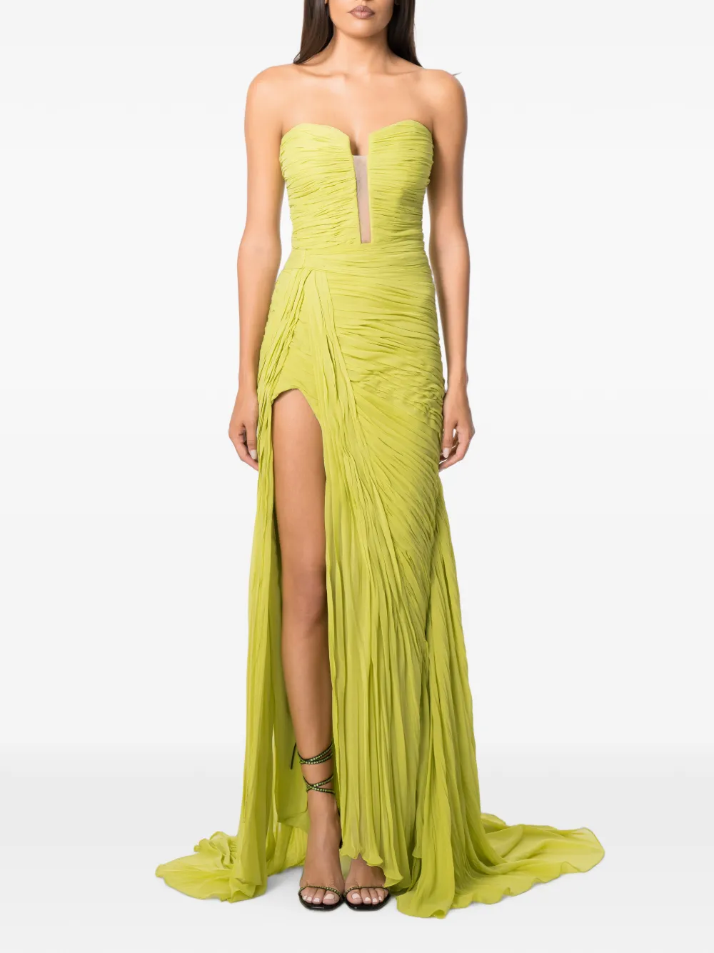 NORINA ST Viva ruched strapless maxi dress