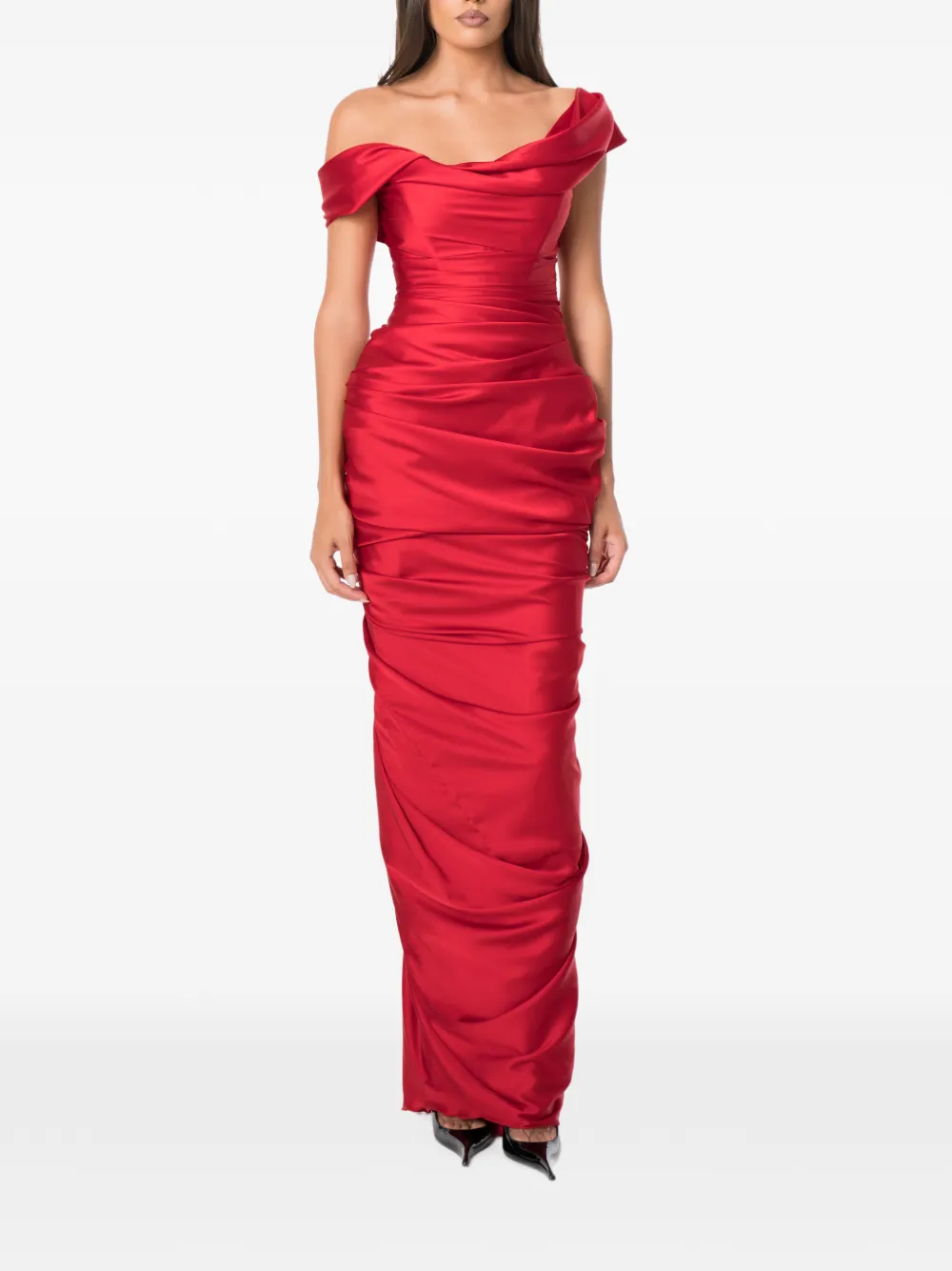 NORINA ST Mia draped off-shoulder maxi dress